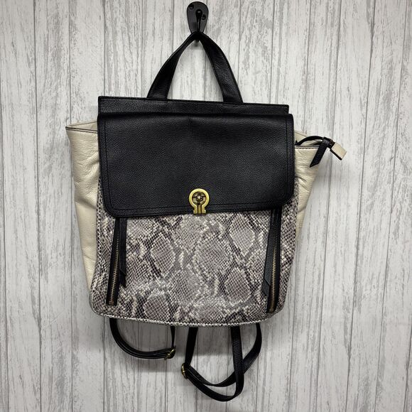 Fossil Handbags - Fossil Snake Print Leather Amelia Bag Backpack